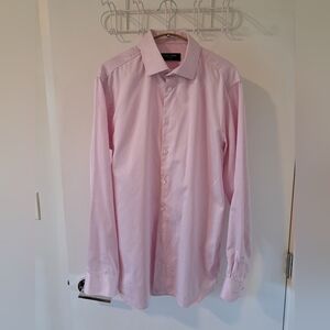 Klauss Boehler Powder Pink Formal/Dress/Workwear Button-up Shirt (Size US 16)
